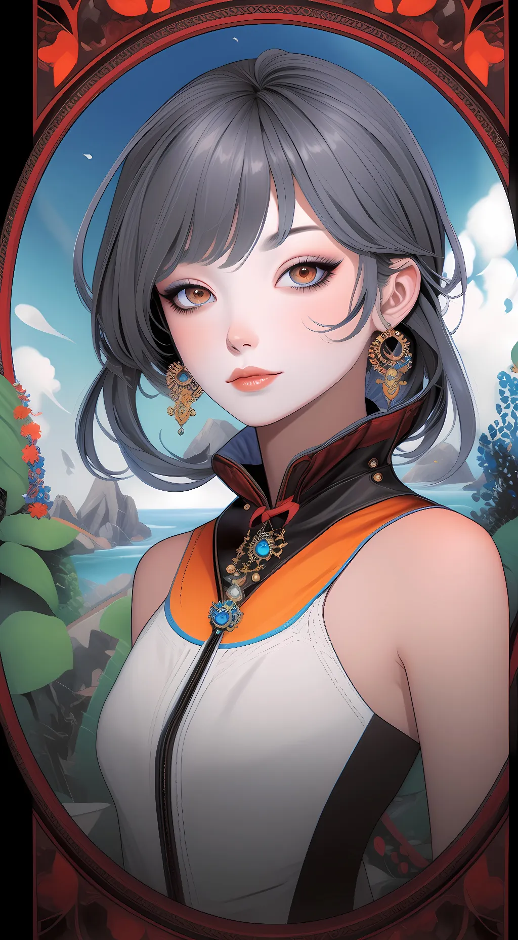 ai character: Crystal background