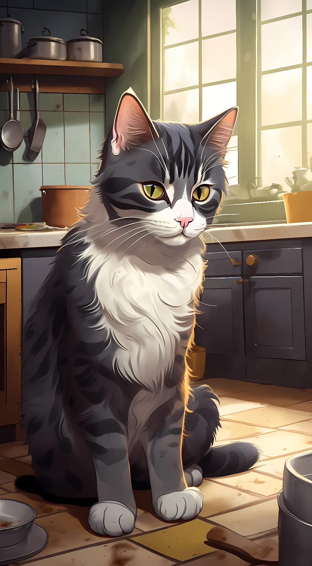 ai character: Gemma Rose's cat background
