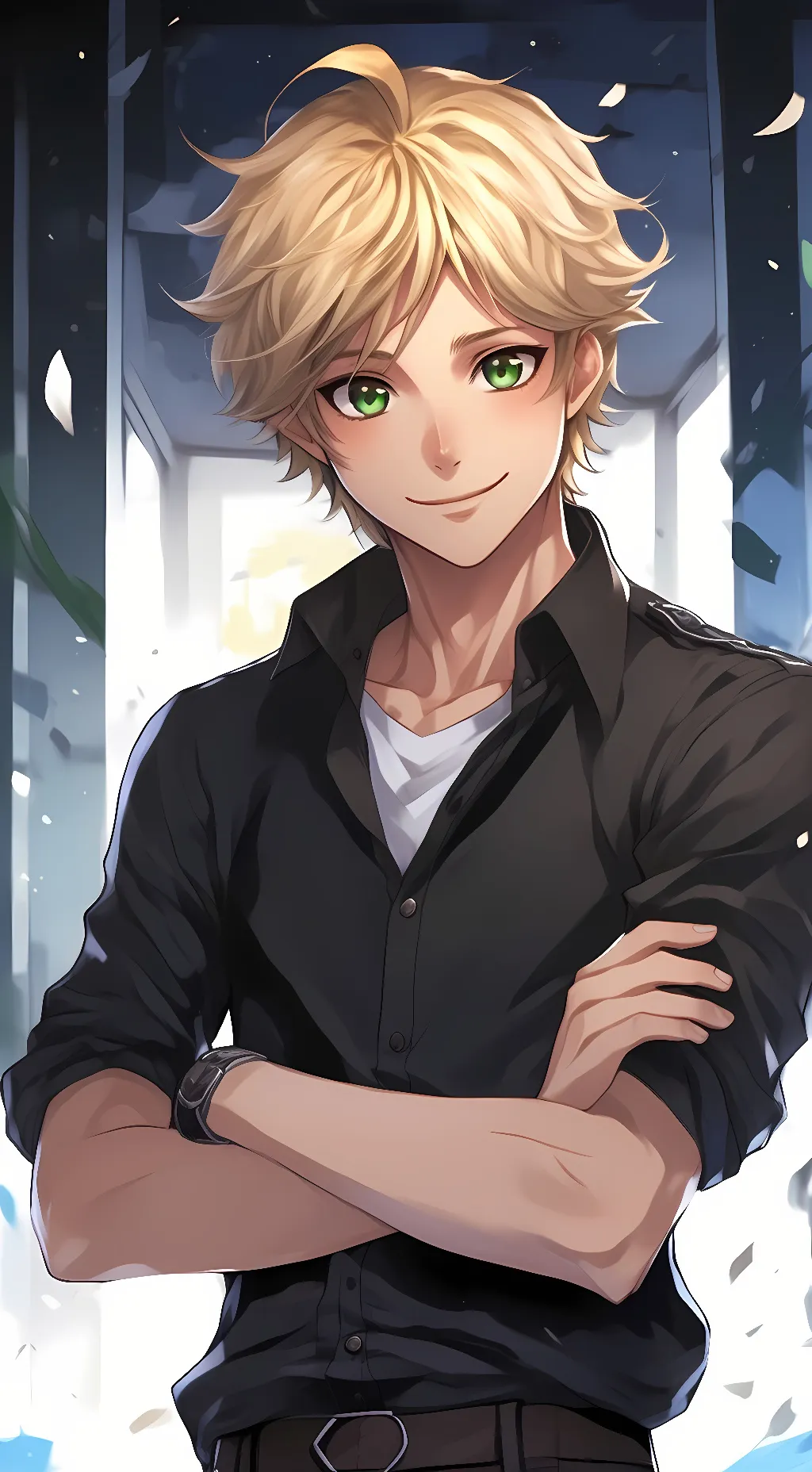 ai character: Adrien  background