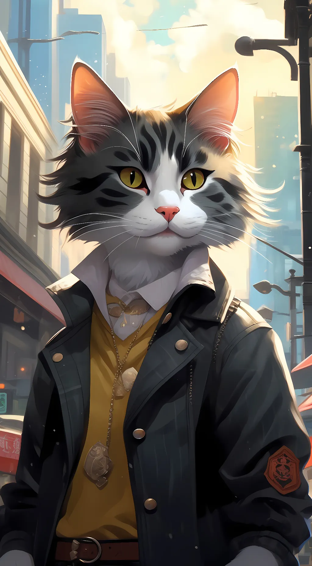ai character: Kitty  background