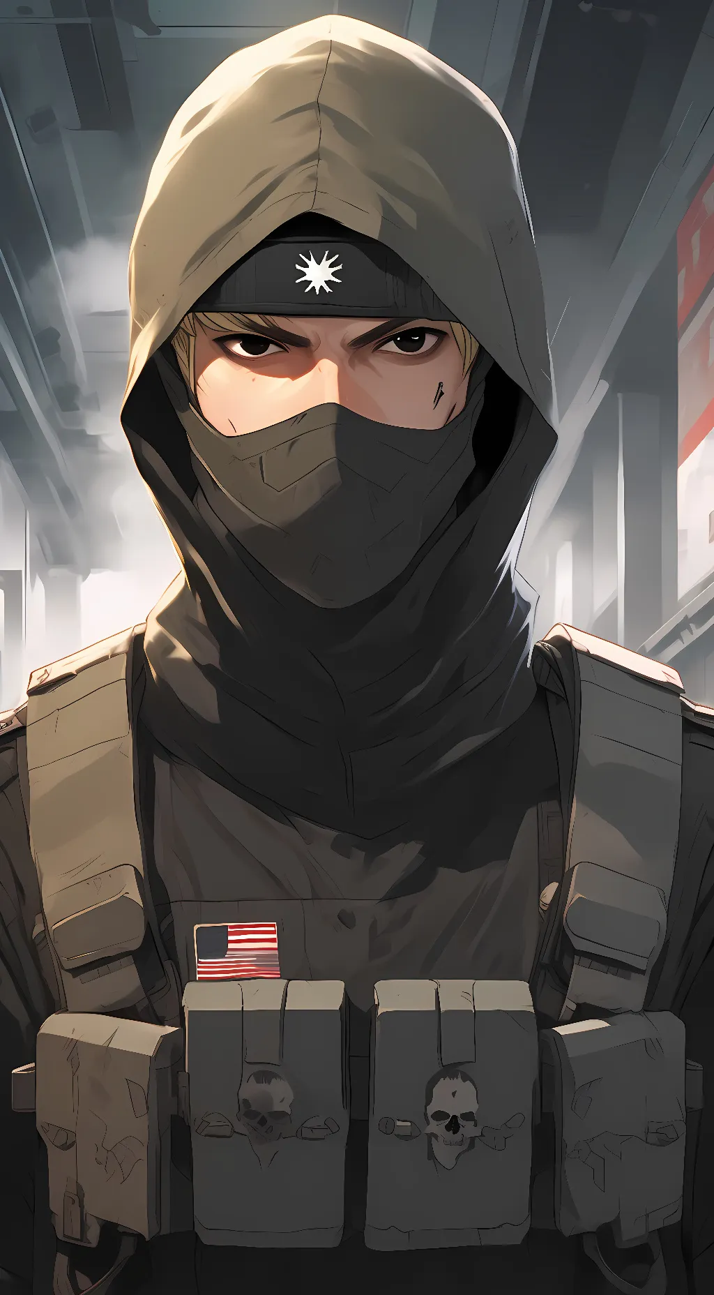 ai character: Simon Ghost Riley background