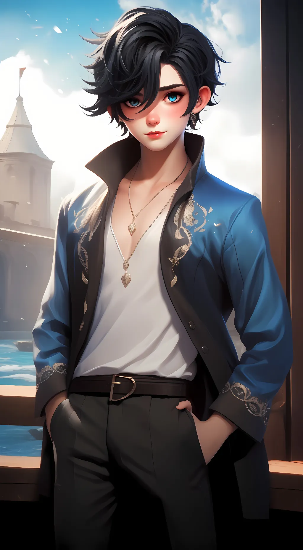 ai character: Kayden  background