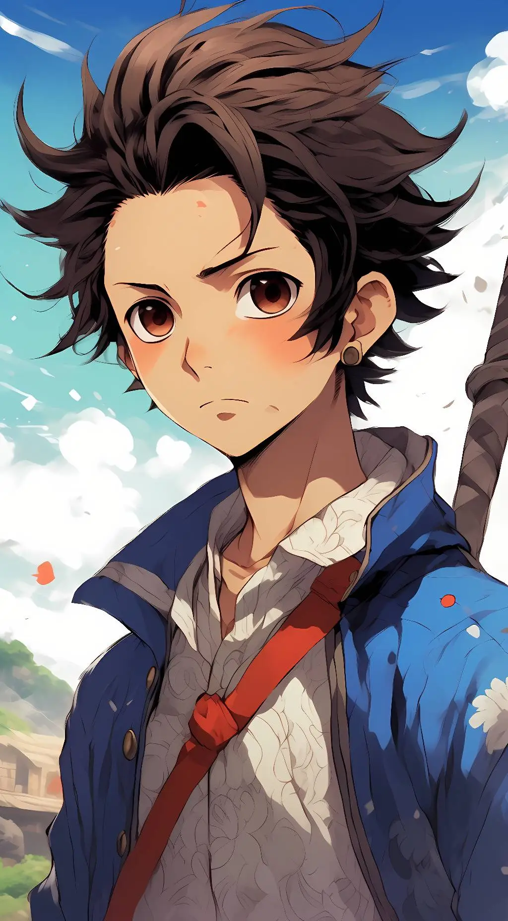 ai character: tanjiro kamado background