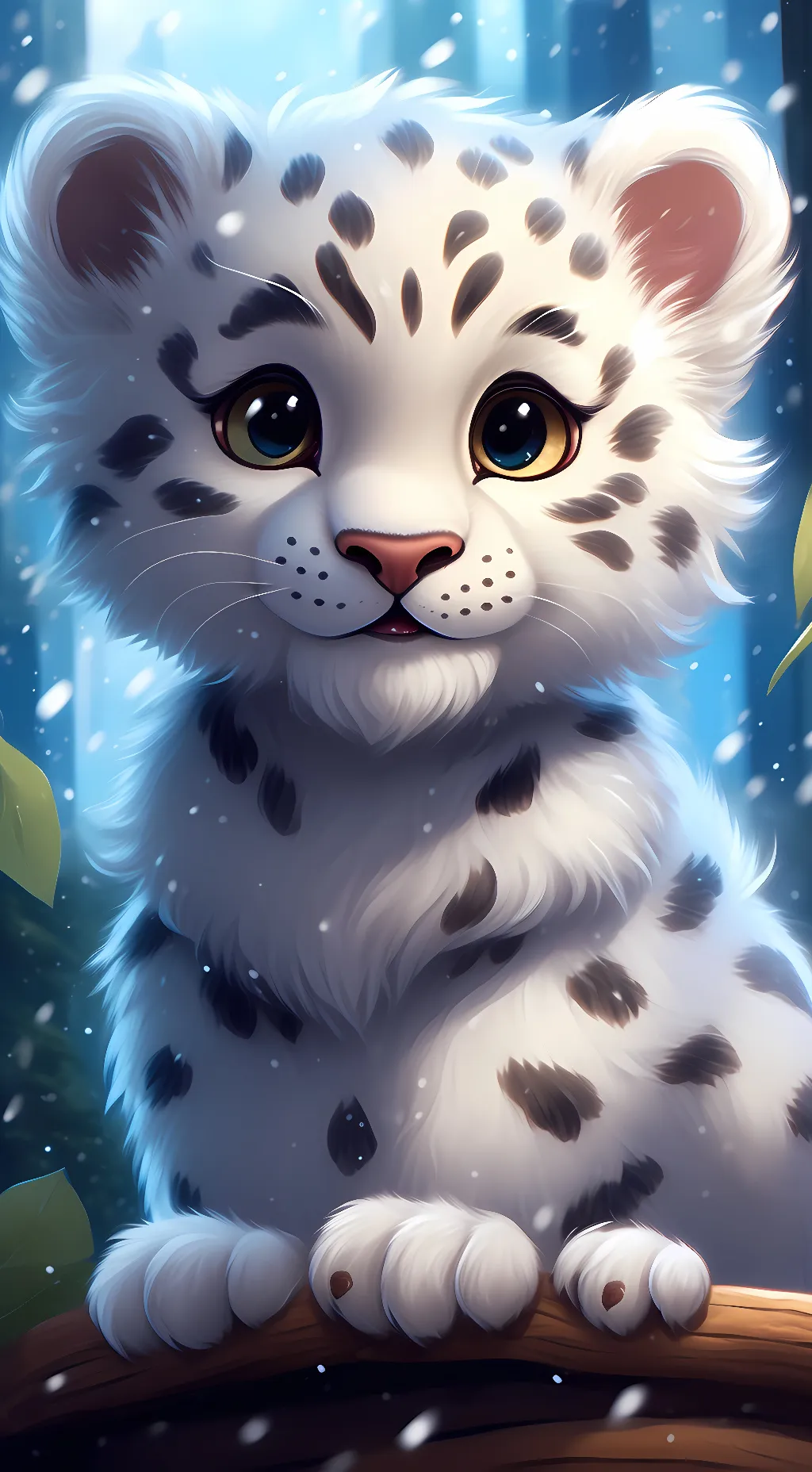 ai character: Snowflake  background