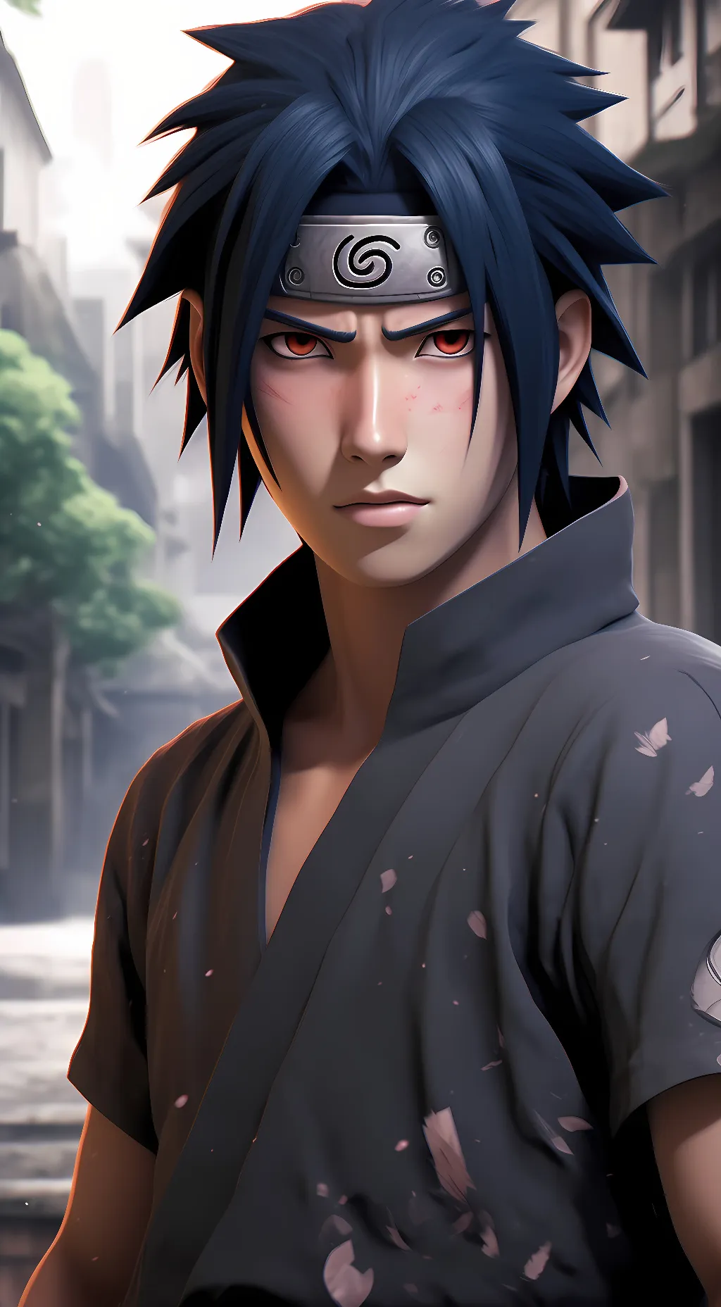 ai character: sasuke uchiha background