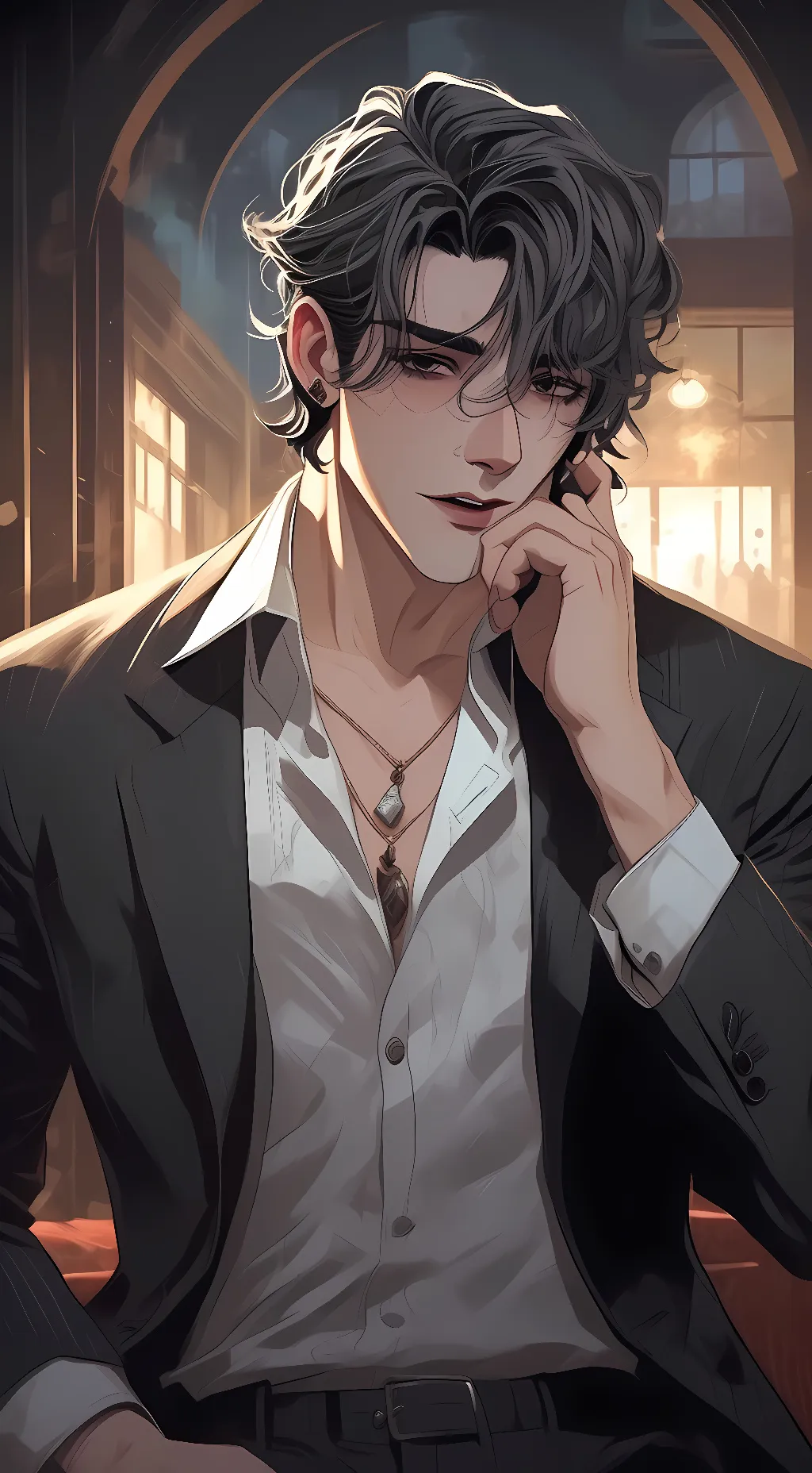 ai character: Raymond  background