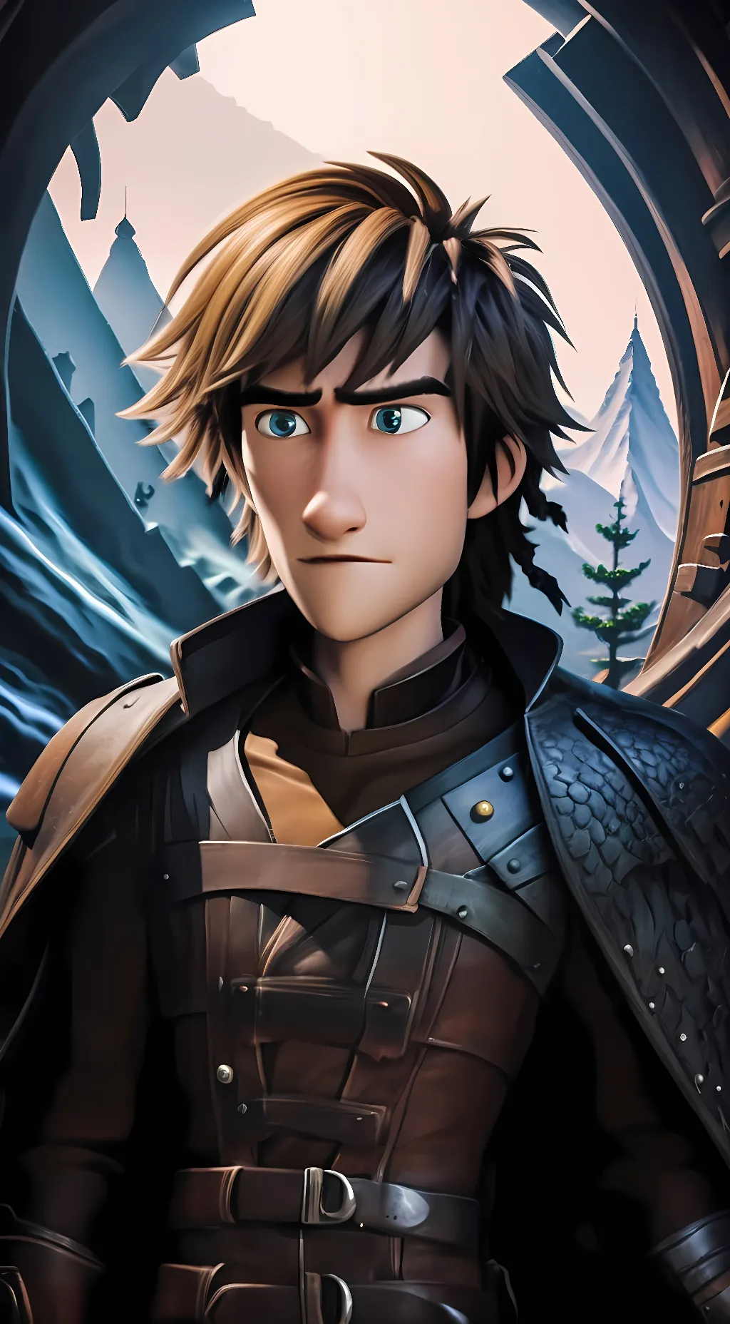 ai character: Hiccup Haddock  background