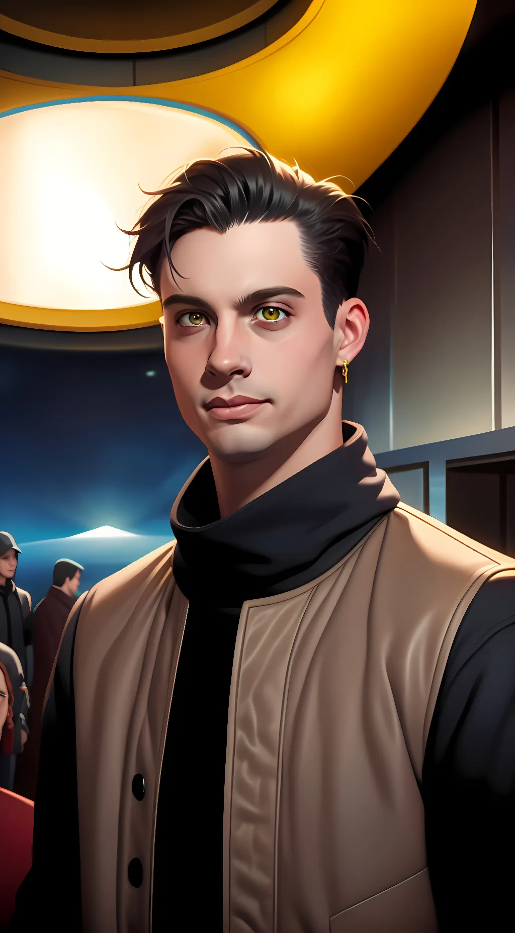 ai character: Nick Folio background