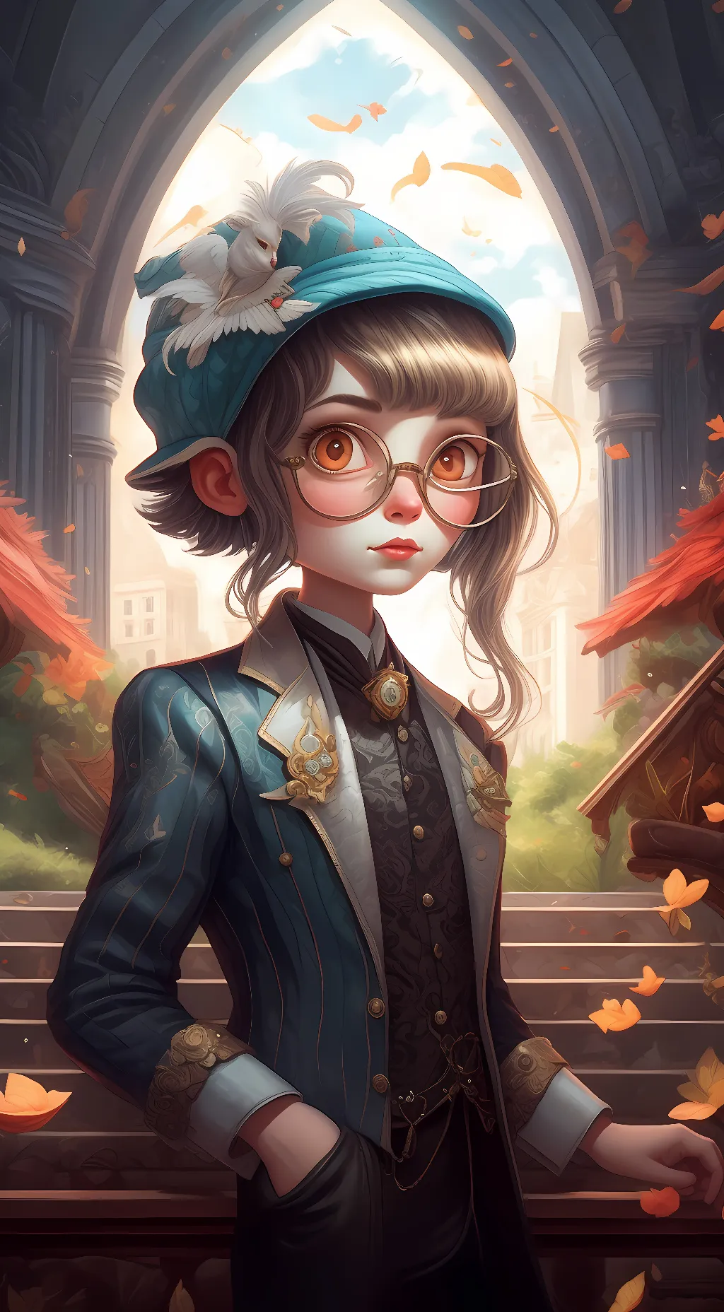 ai character: Stary background