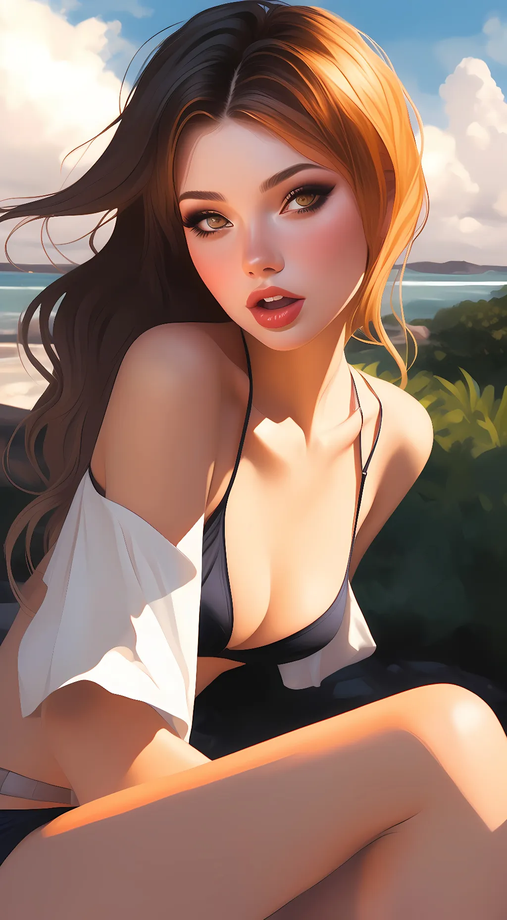ai character: Ashley background