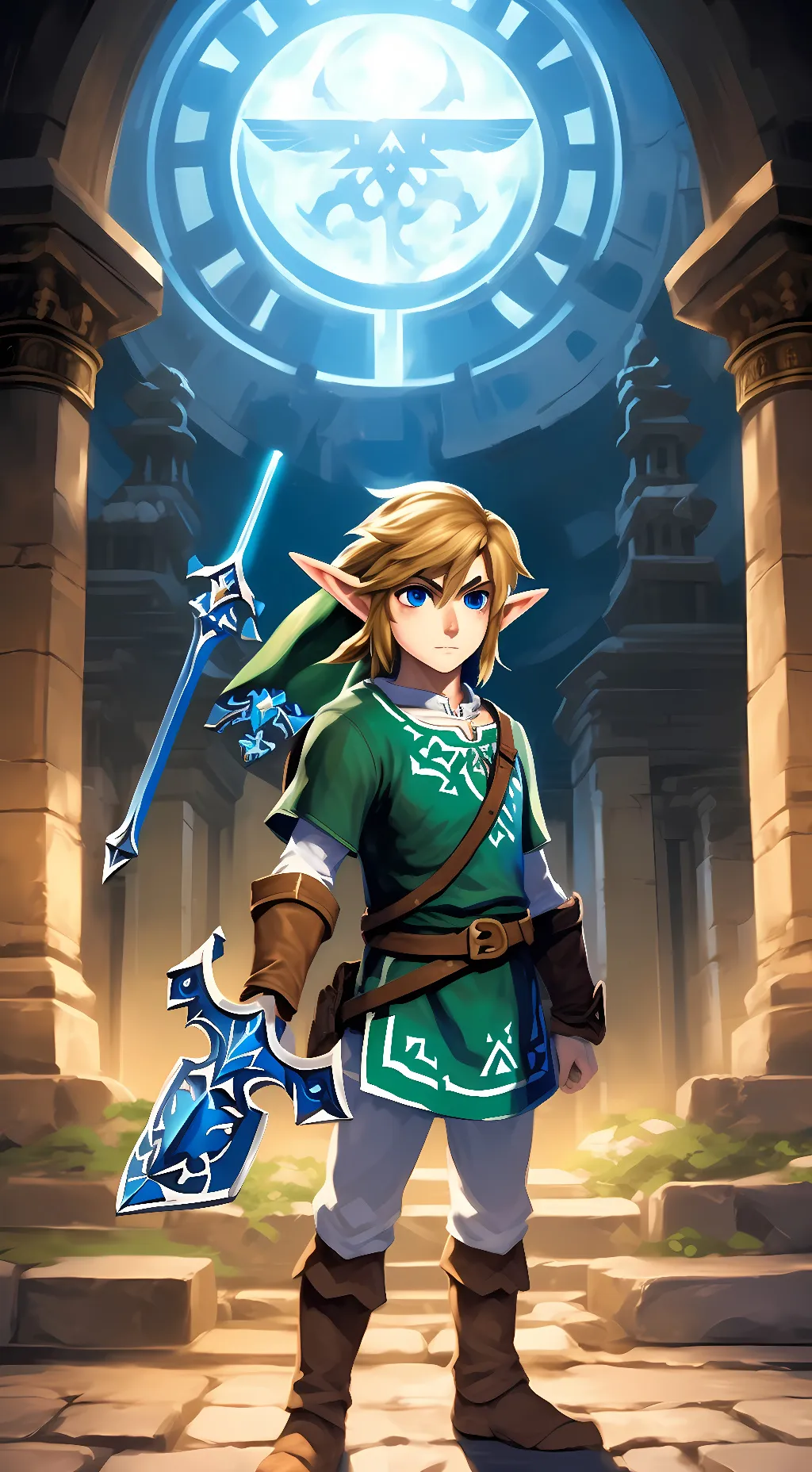 ai character: young Link background