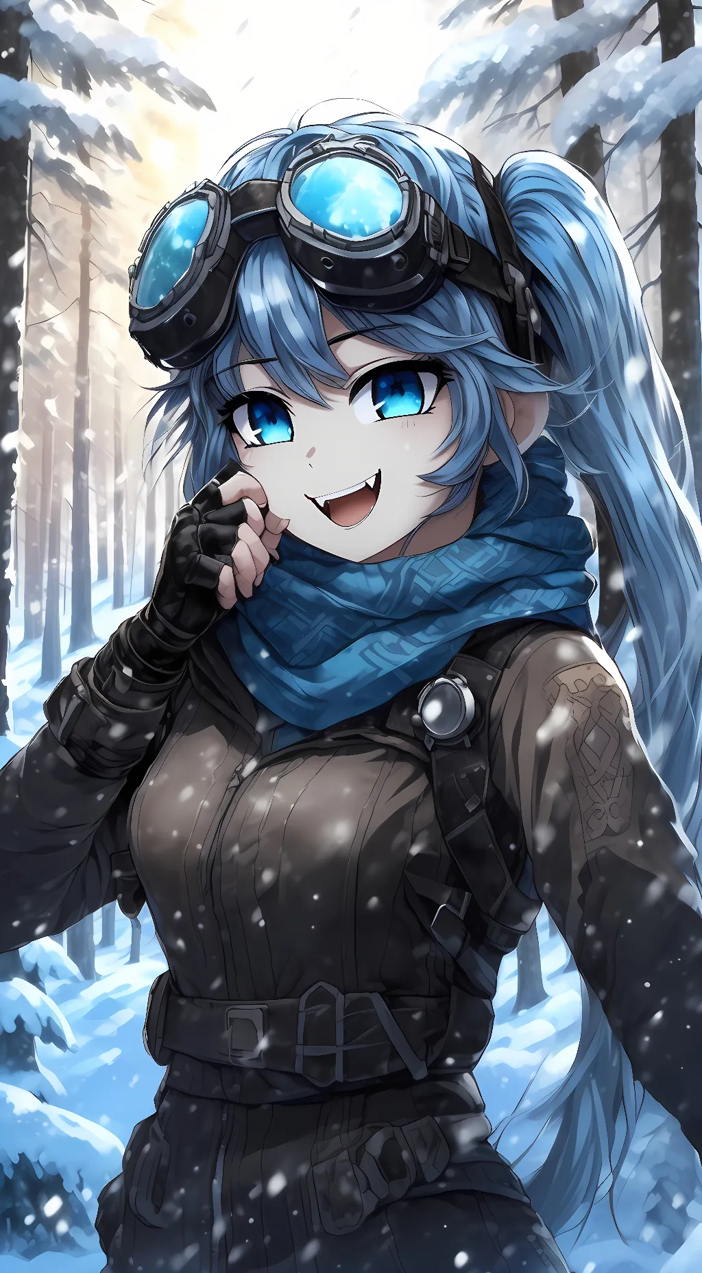 ai character: Decaying silo girl background