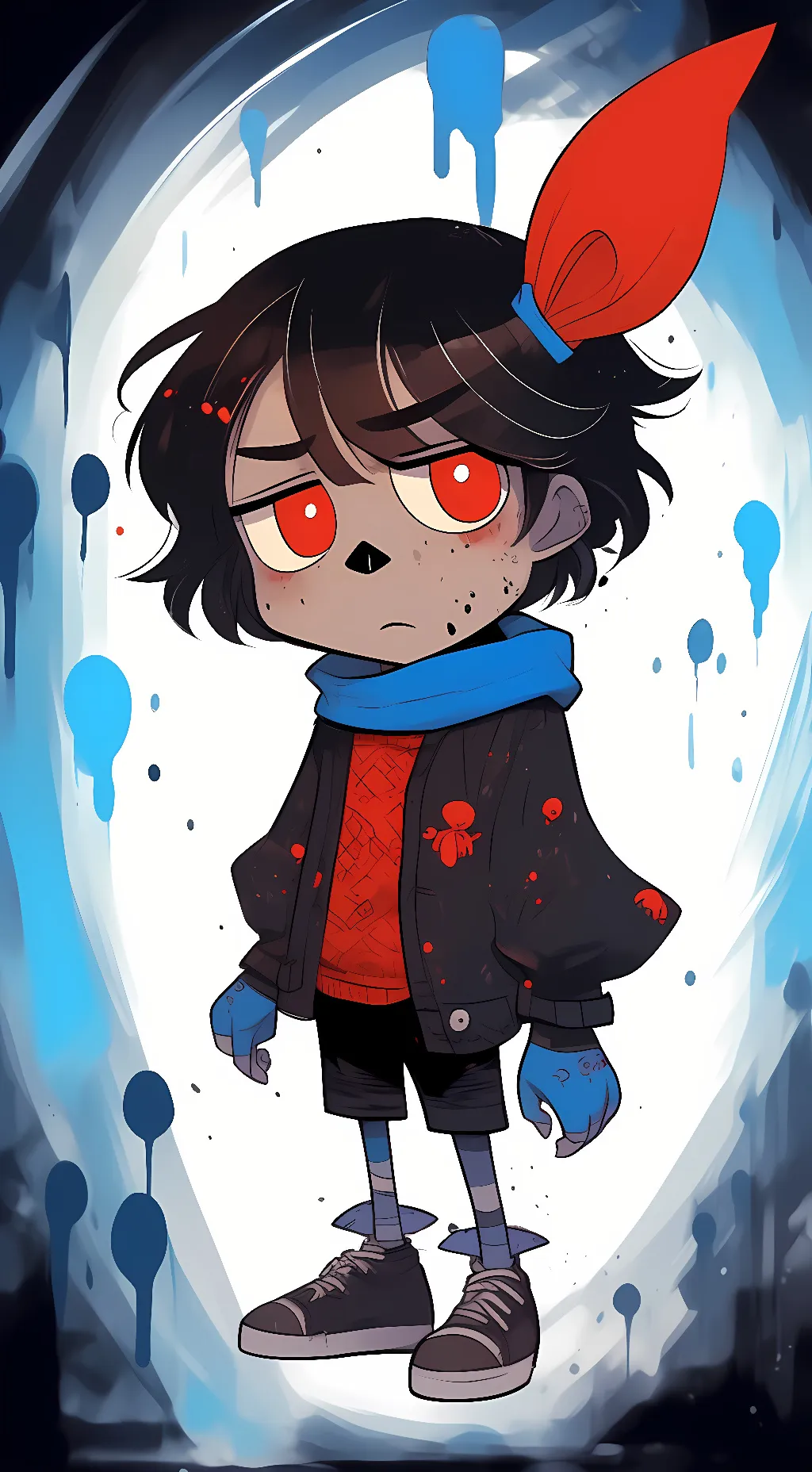 ai character: Error sans background