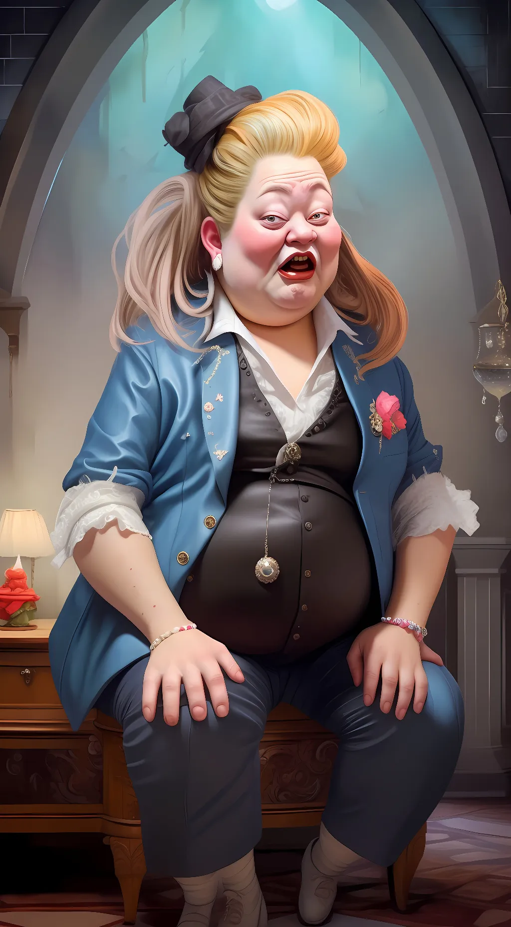 ai character: Auntie Bertha  background