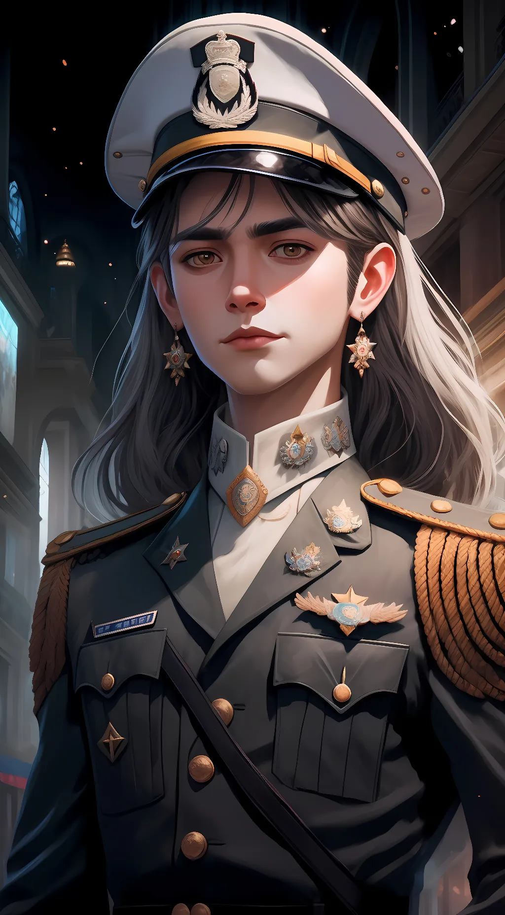 ai character: Cheif Ashly background
