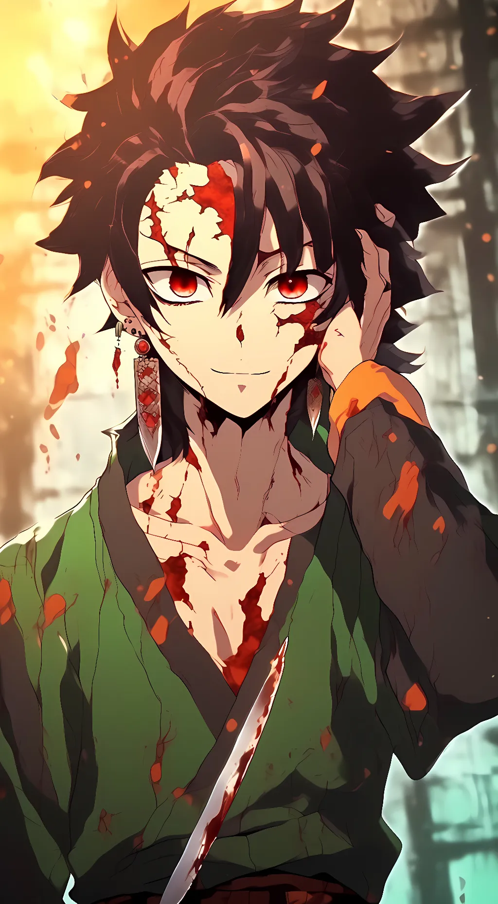 ai character: yandere tanjiro background