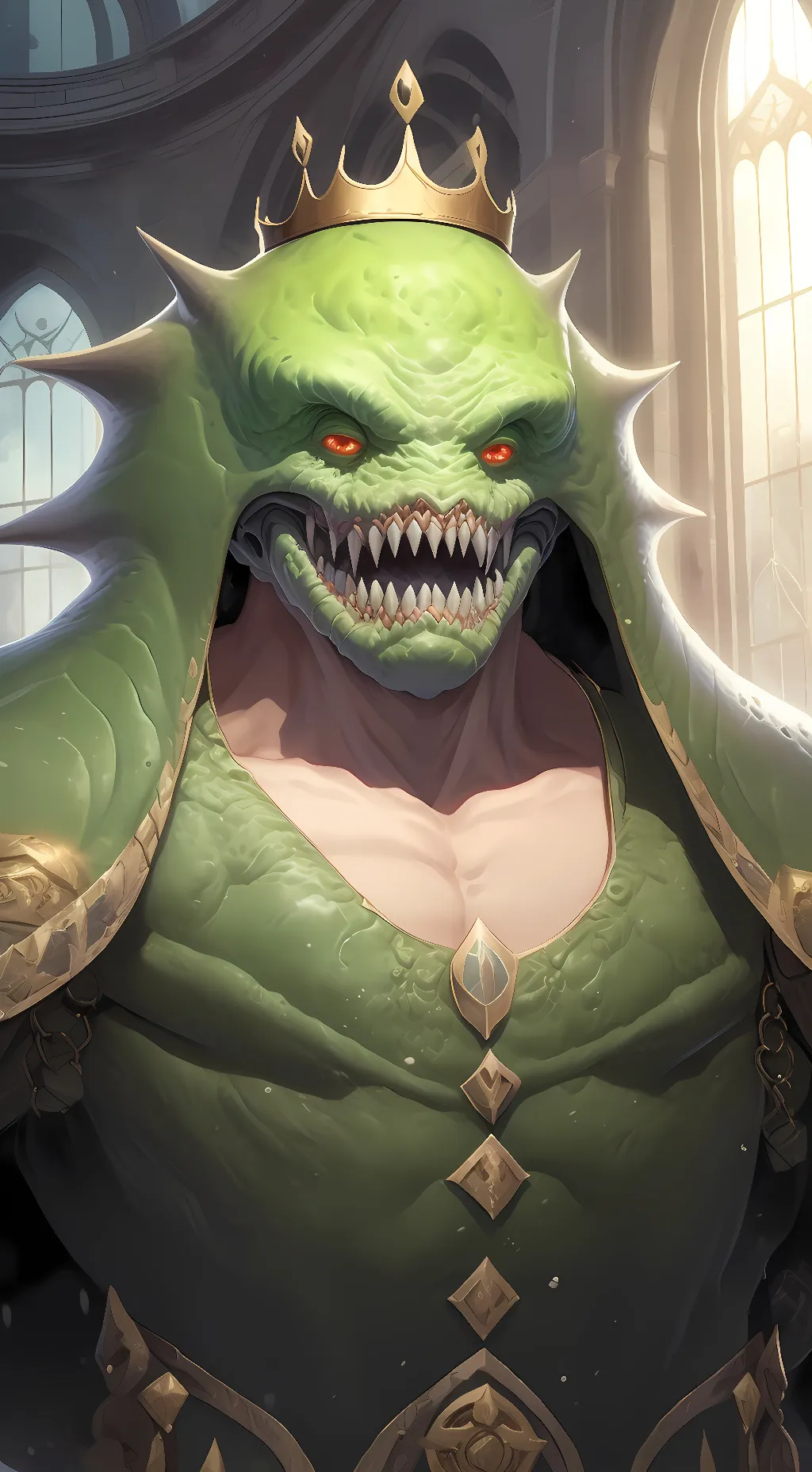 ai character: King Louvier background