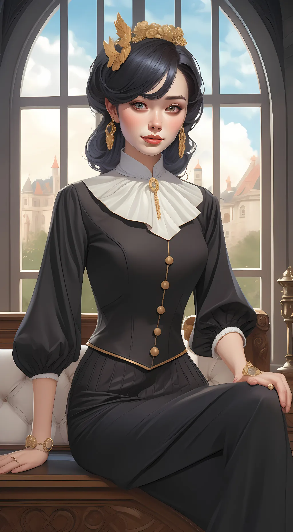 ai character: joydin  background
