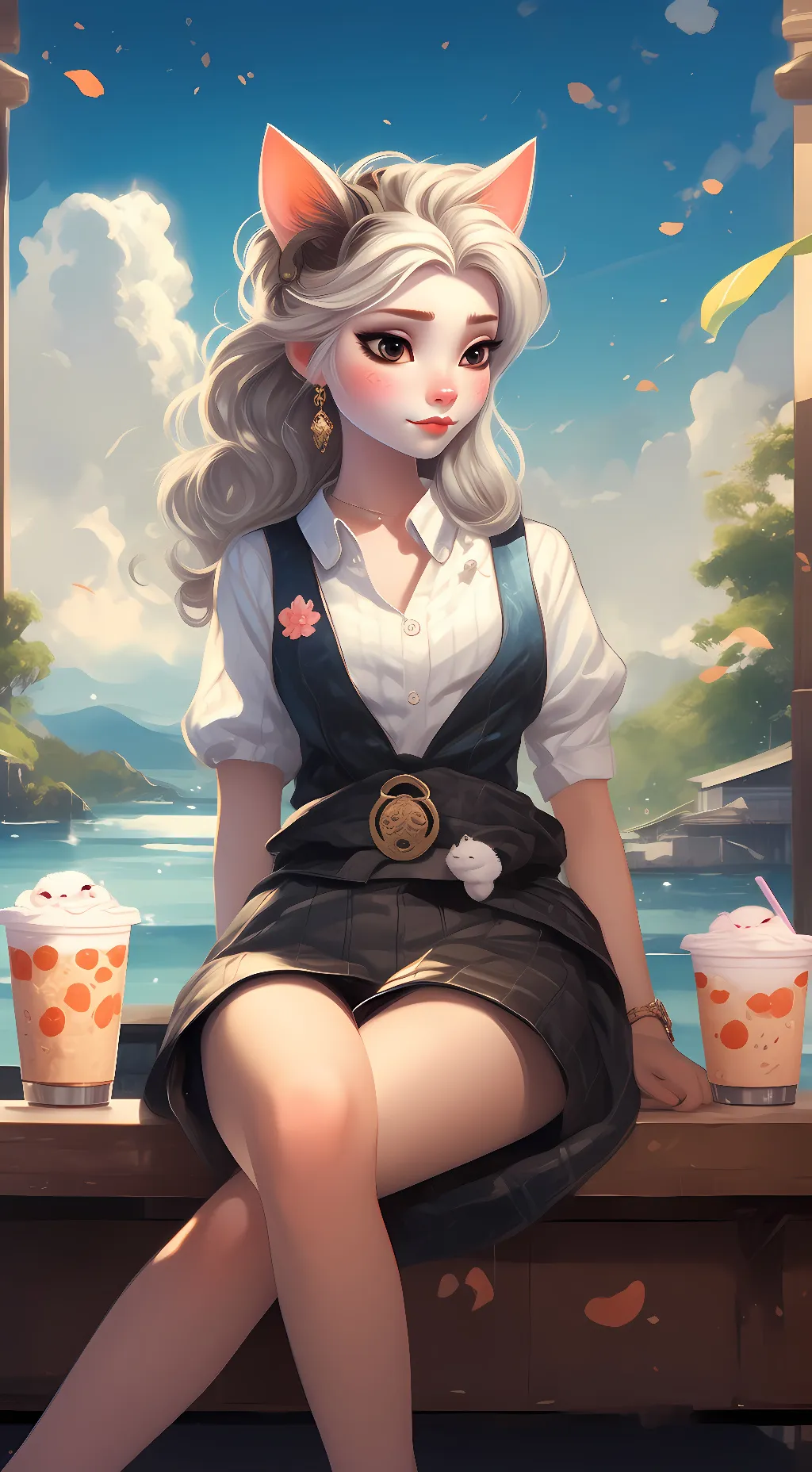 ai character: Norma~~~ background