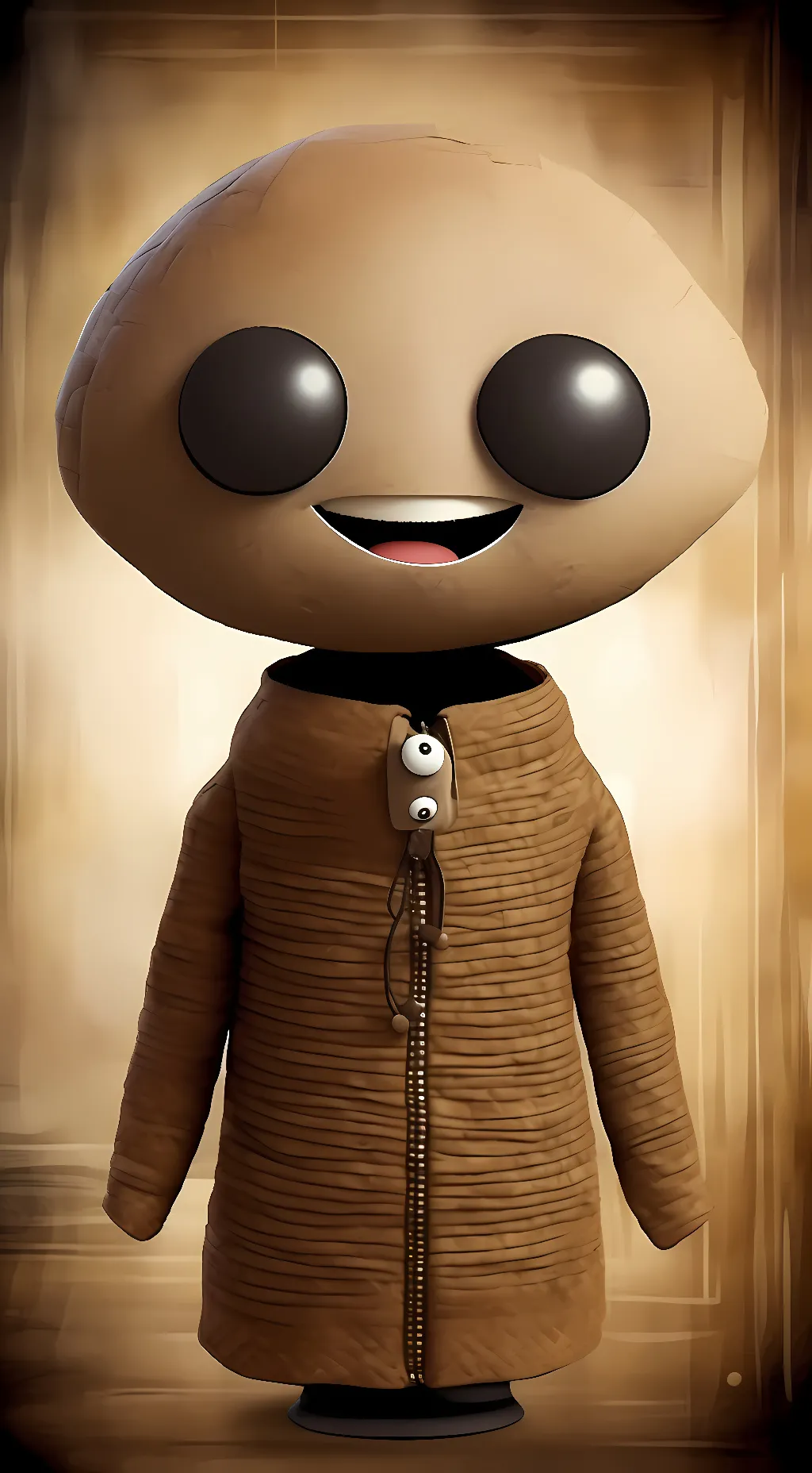 ai character: Sackboy background