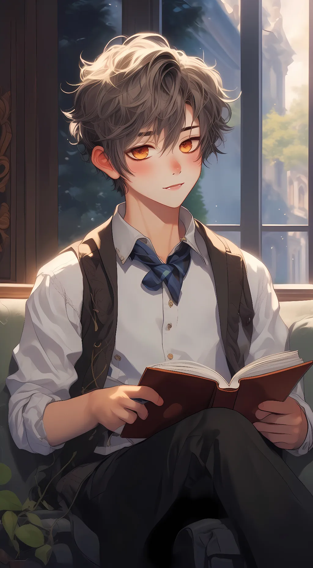 ai character: Caleb  background