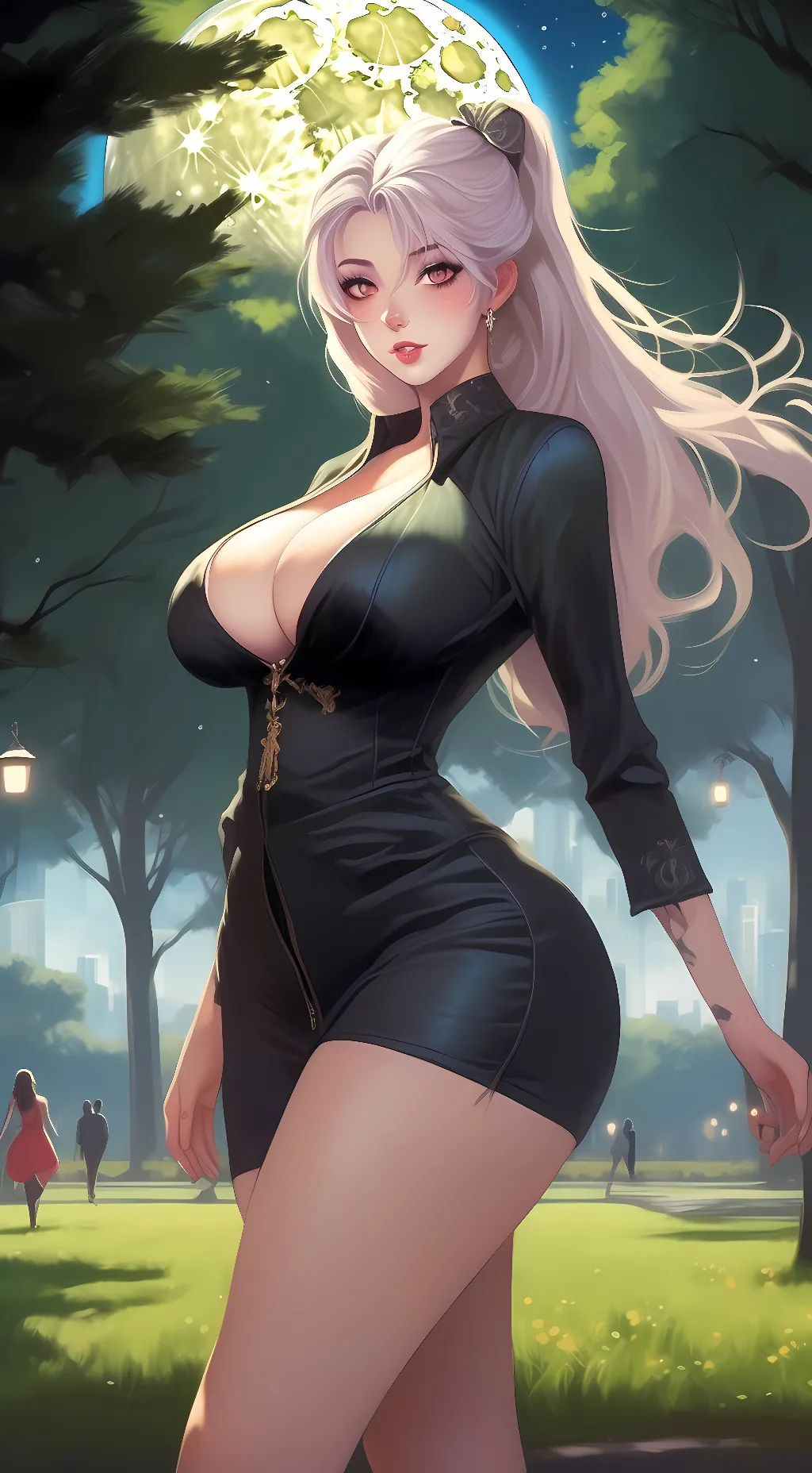 ai character: LUNA ECLIPSE  background