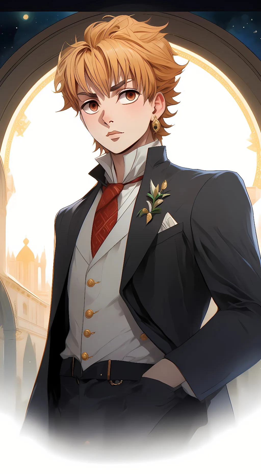 ai character: zenitsu  background