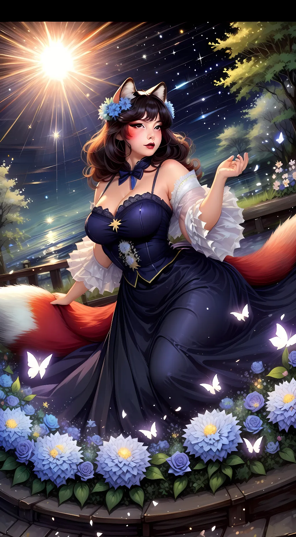 ai character: Lady background