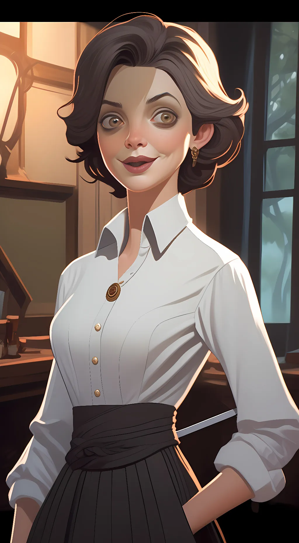 ai character: The Teacher  background