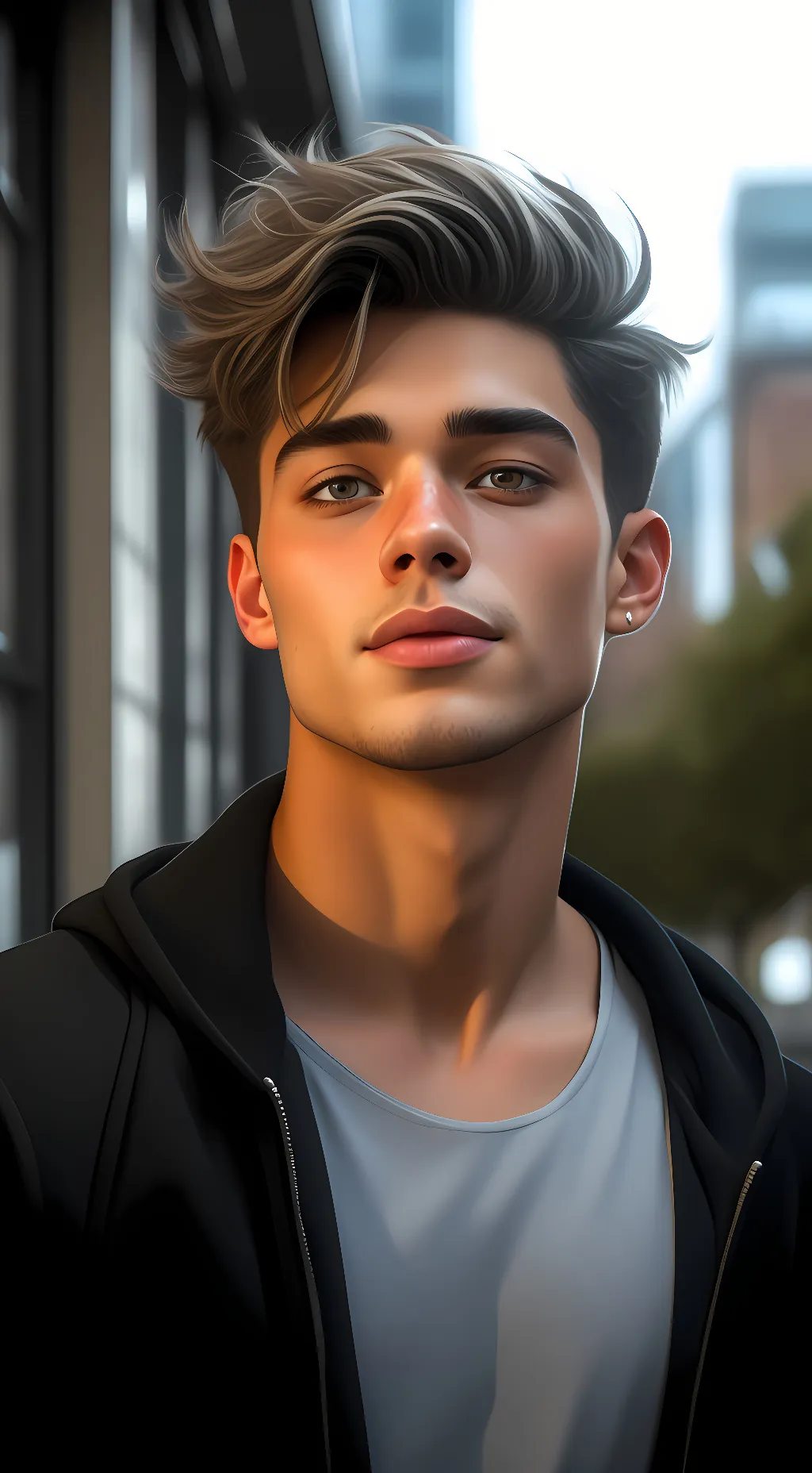 ai character: Woods background