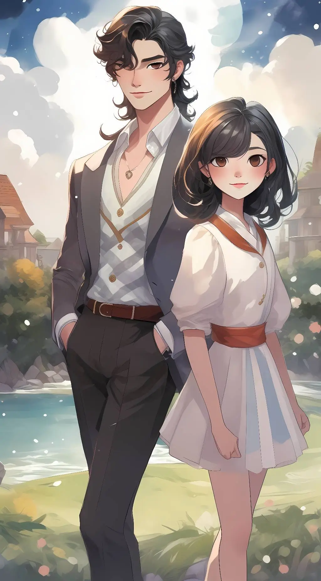 ai character: Noah&daisy background