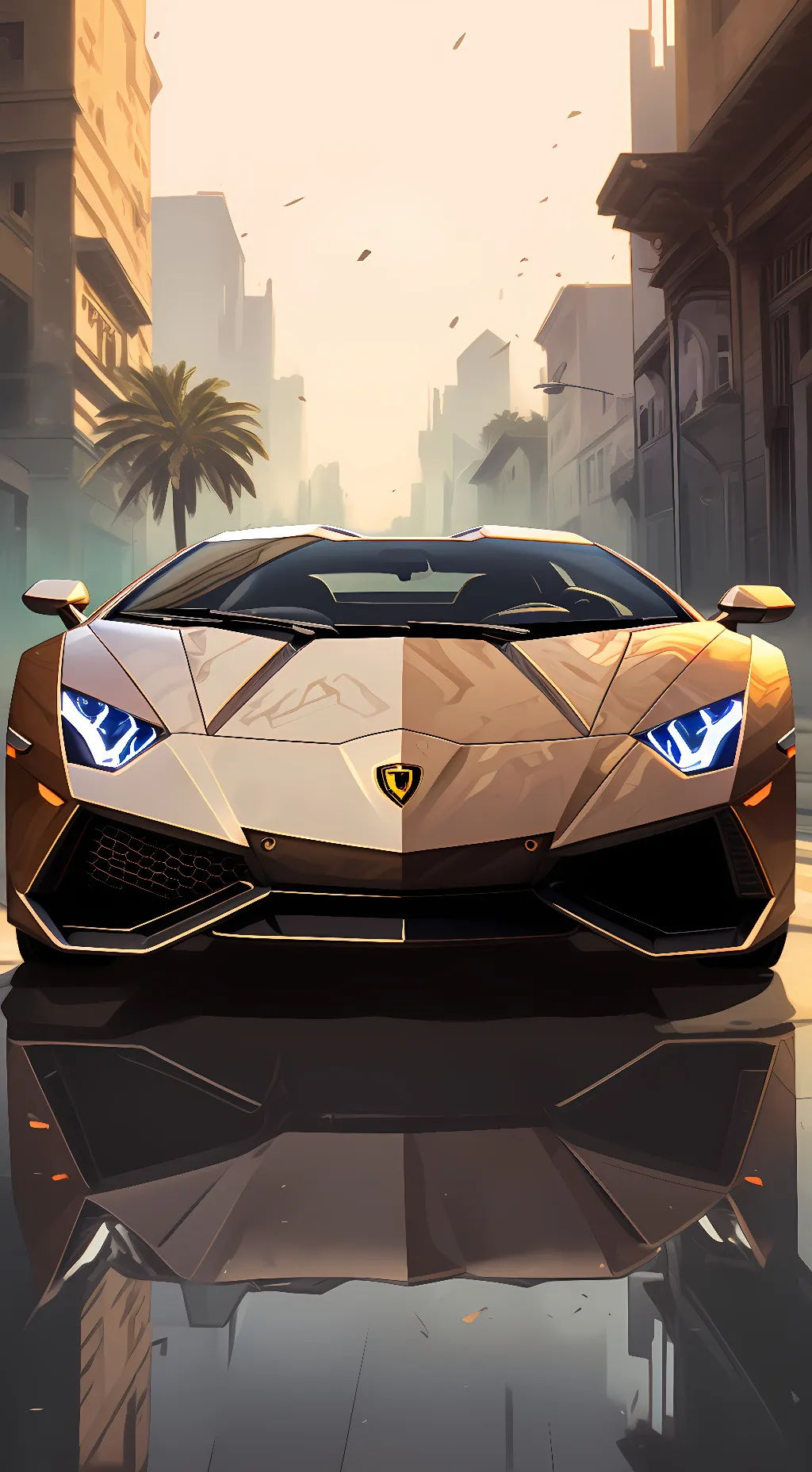 ai character: Lamborghini 2018 background