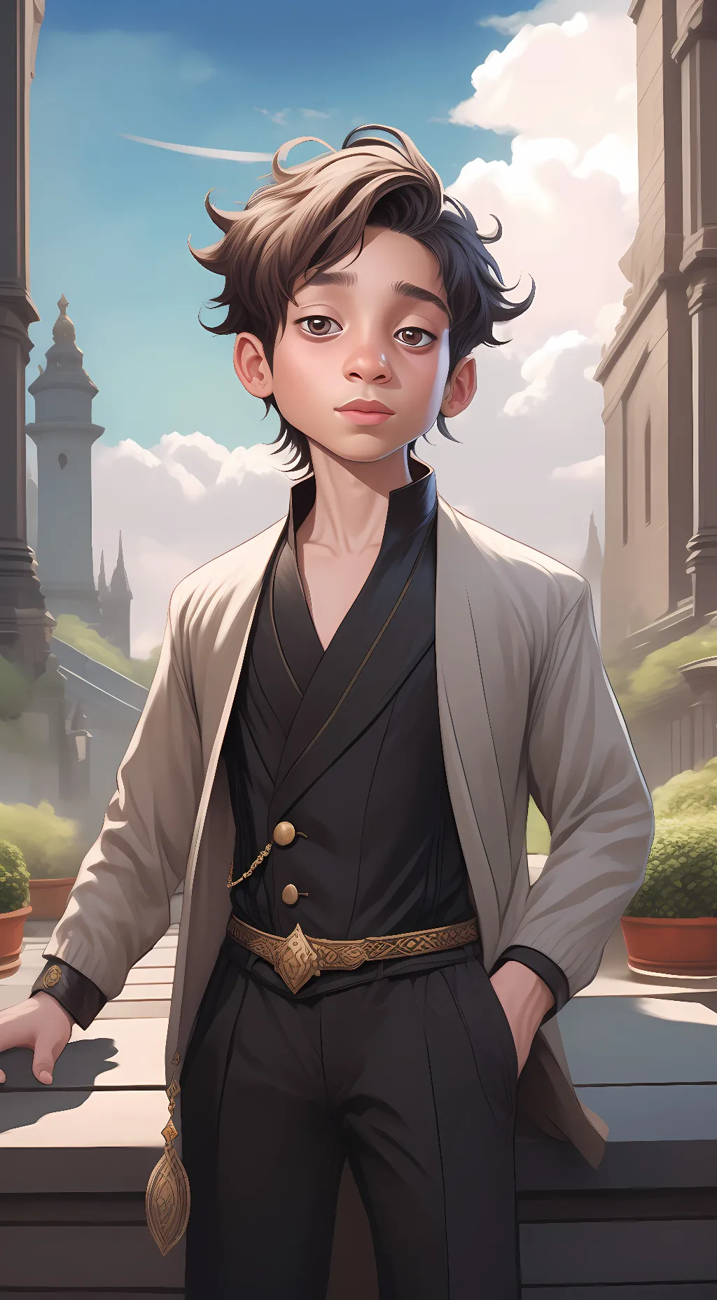 ai character: Aaron the King  background