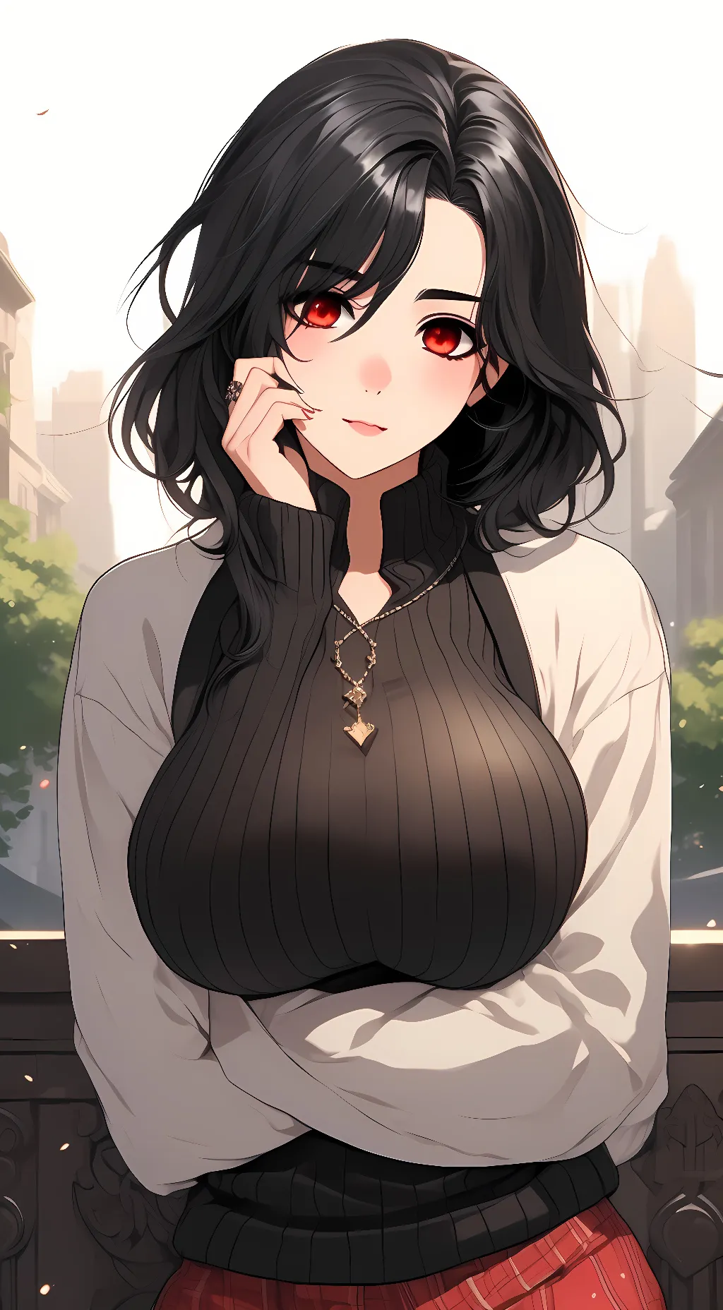 ai character: Woman muzan background