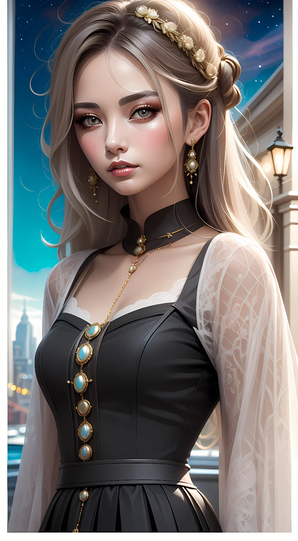 ai character: sky background
