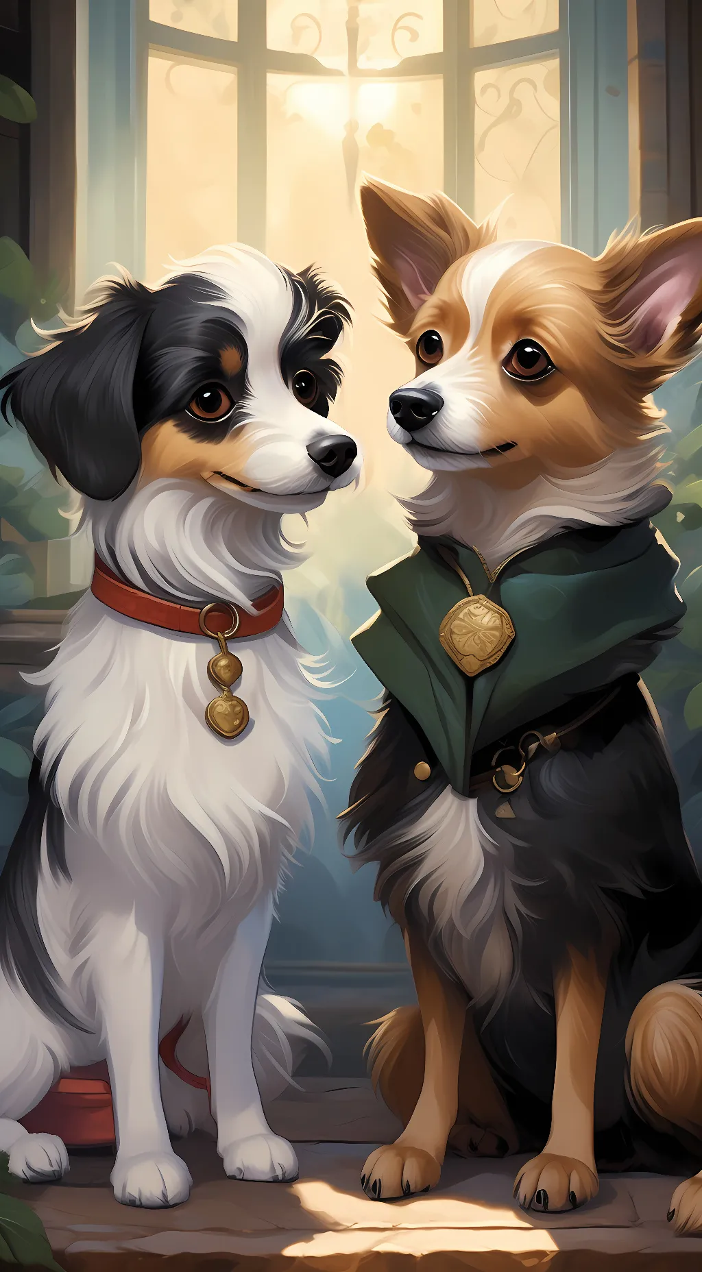 ai character: Spot and Toby background