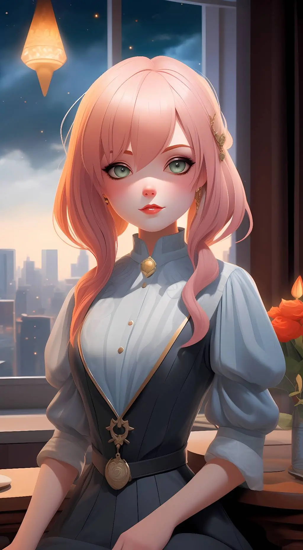ai character: Aria  background