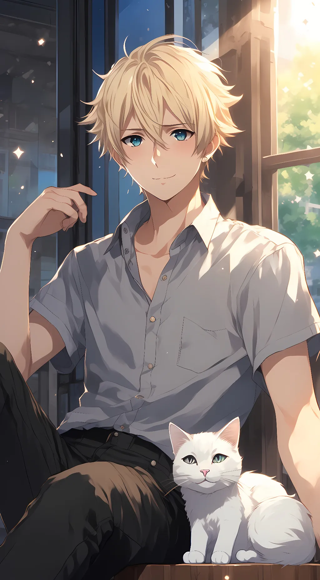 ai character: Max background
