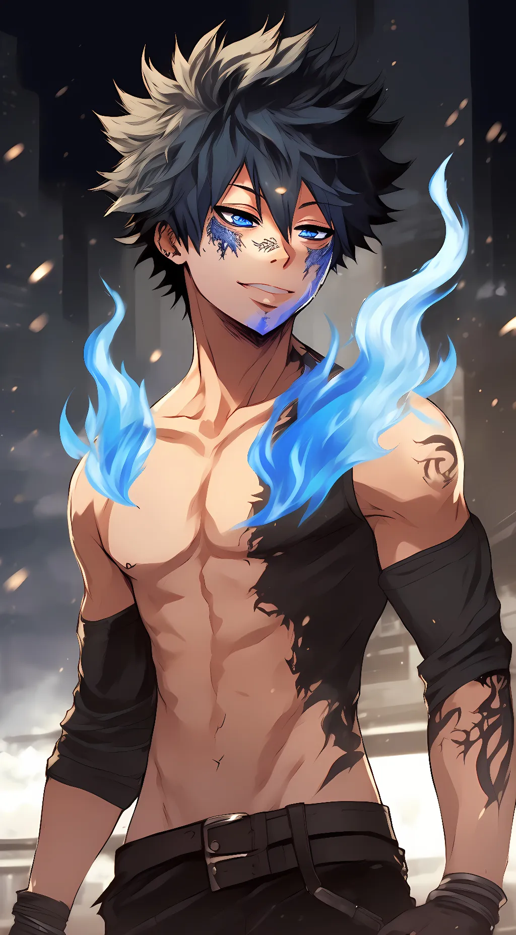 ai character: Dabi background