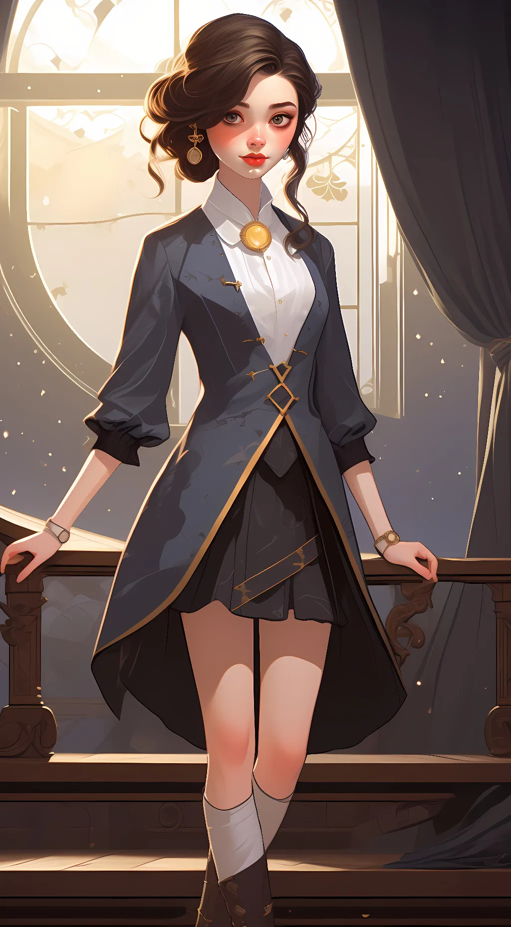 ai character:  April background