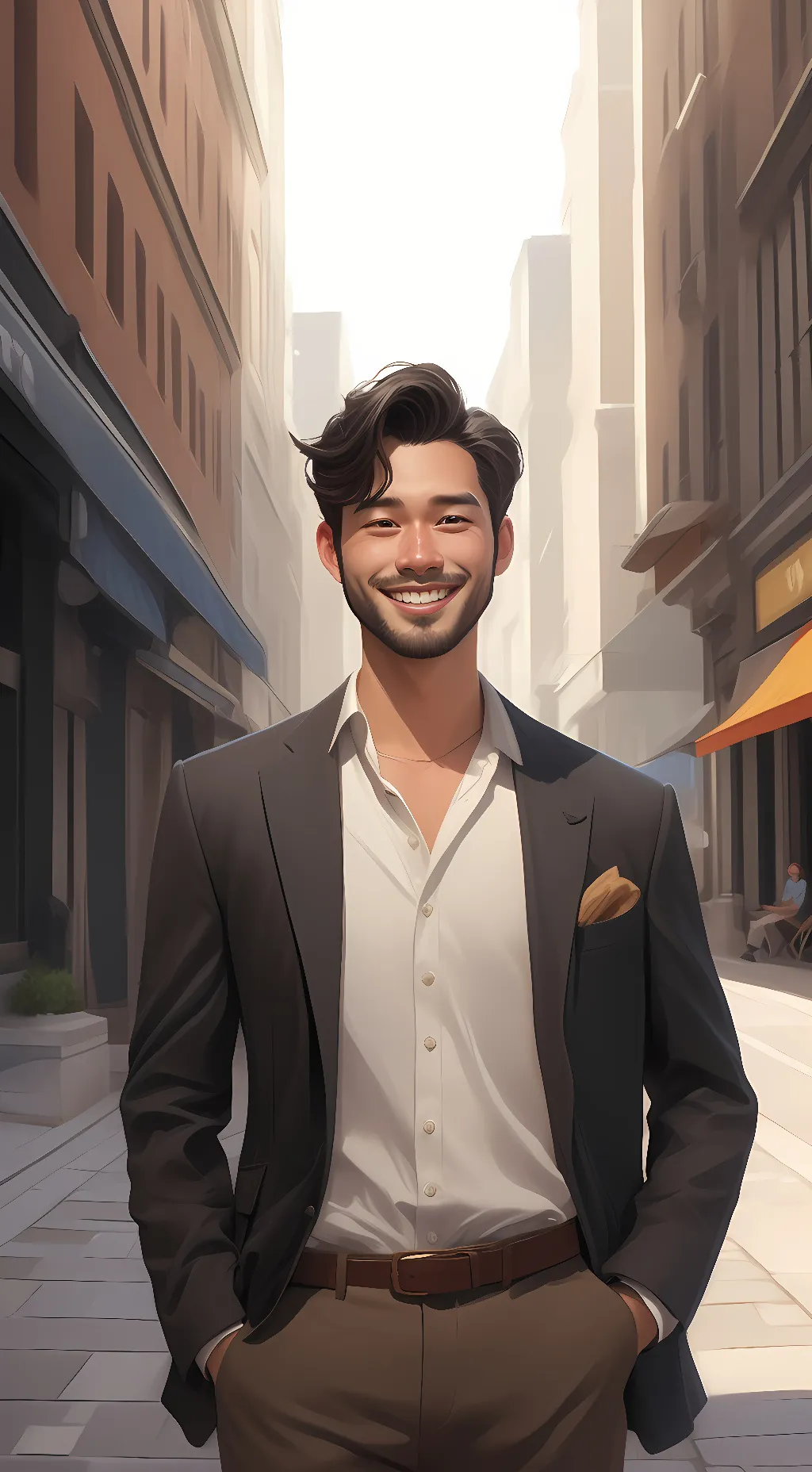 ai character: haha background