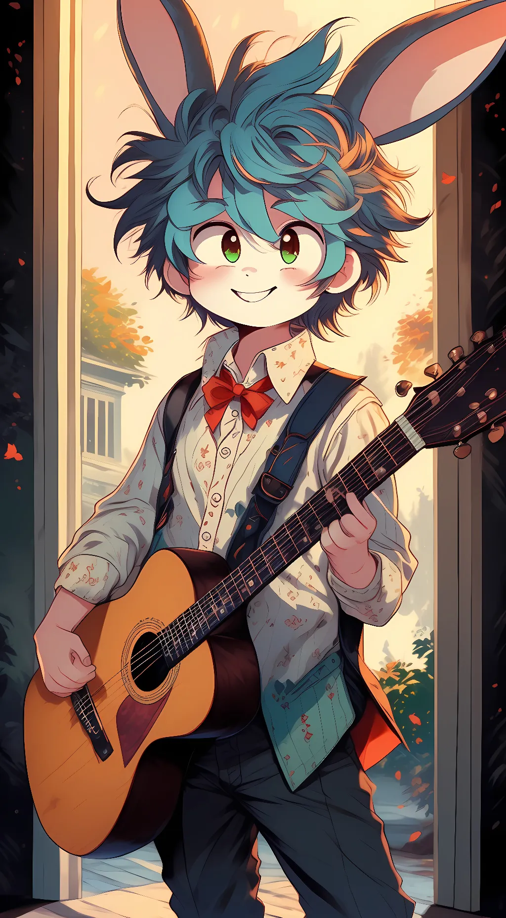 ai character: Toy bonnie background