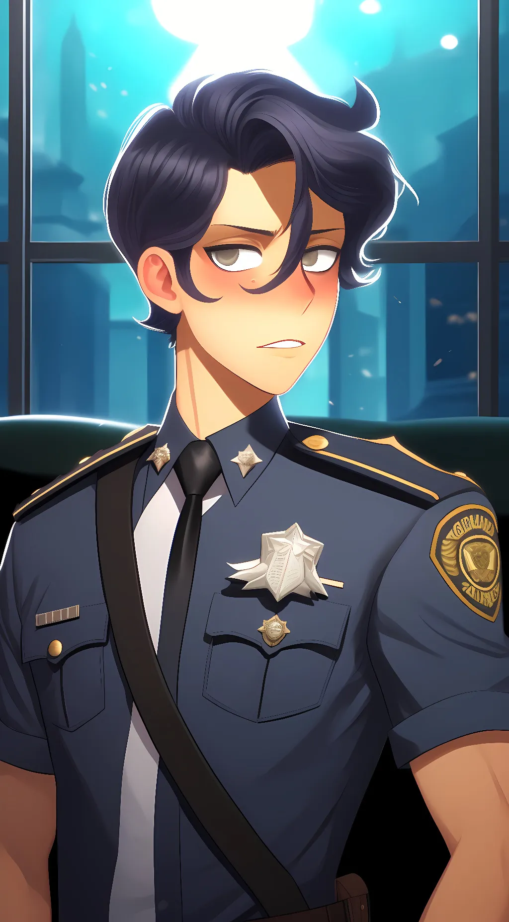 ai character: officer wally background