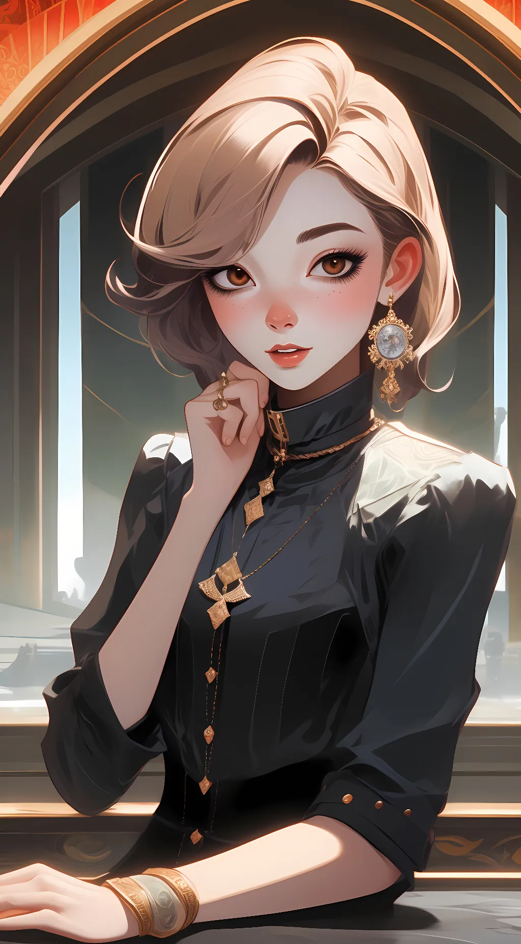 ai character: Lyeslle  background