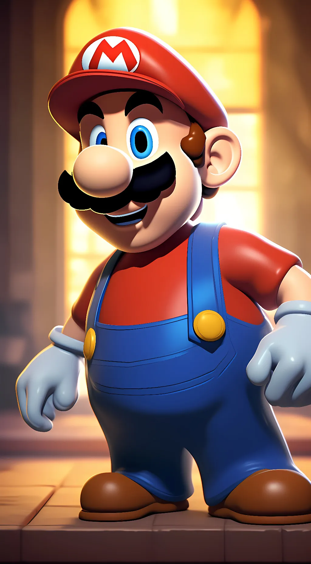 ai character: Mario background