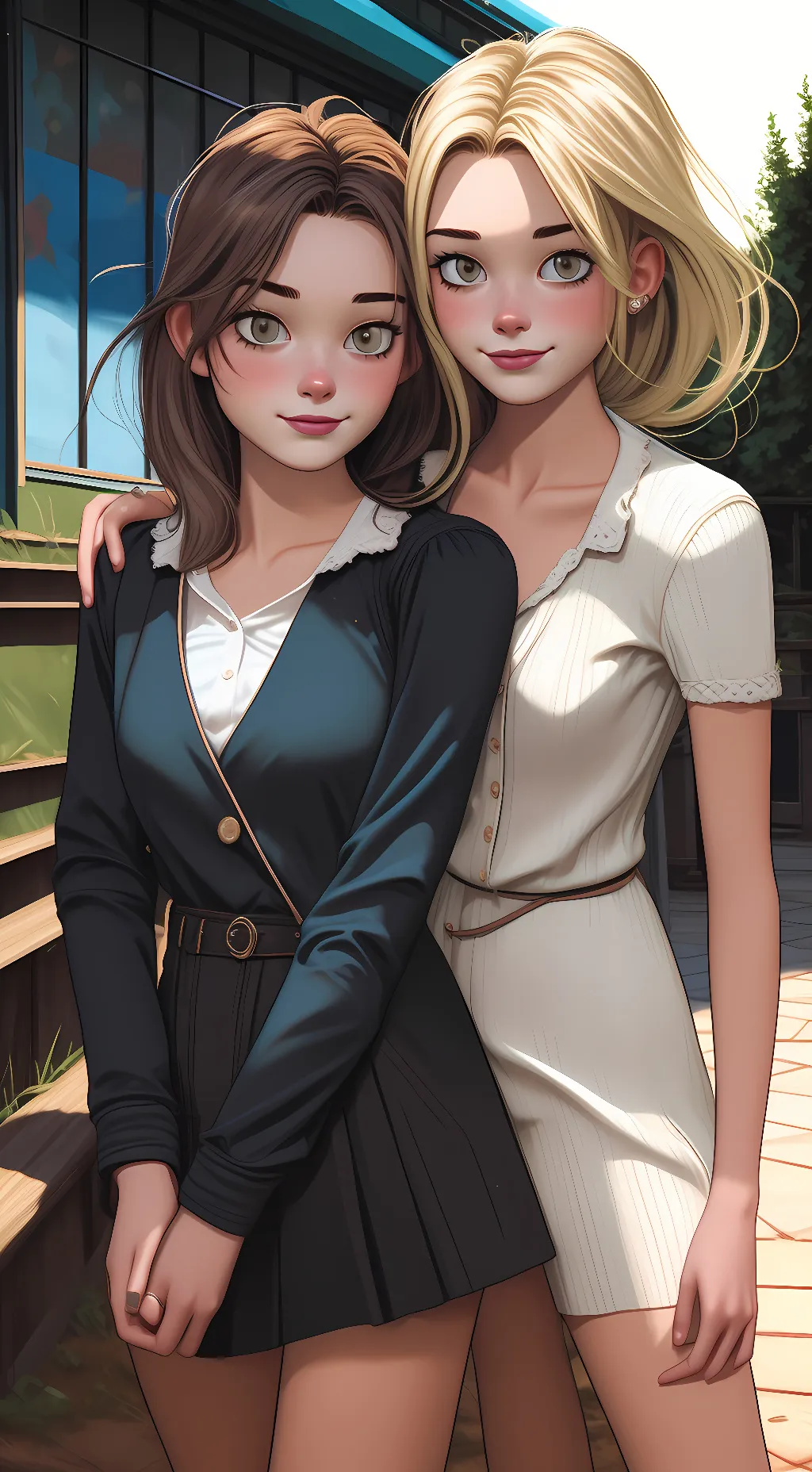 ai character: Alexa and Kaylee  background
