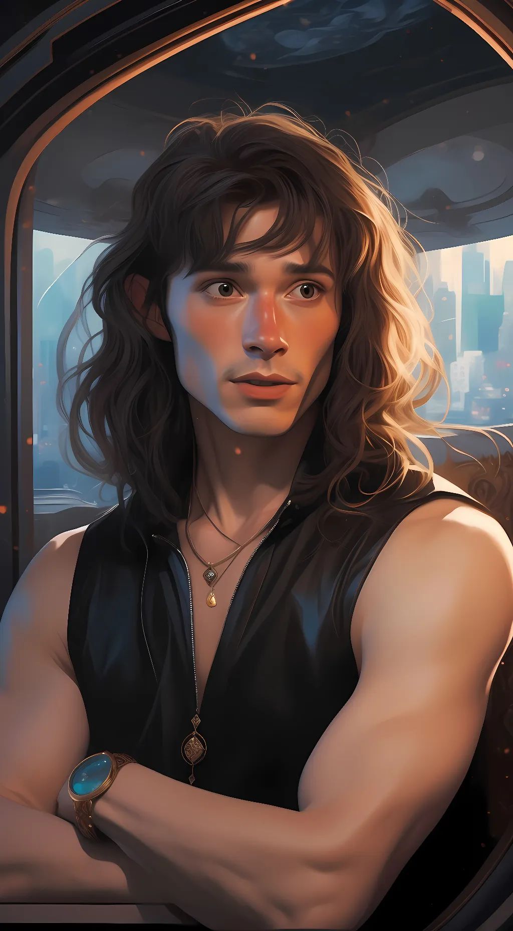 ai character: Eddie Munson  background