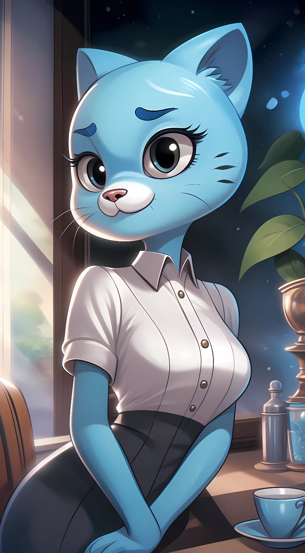 ai character: Gumball Mom background