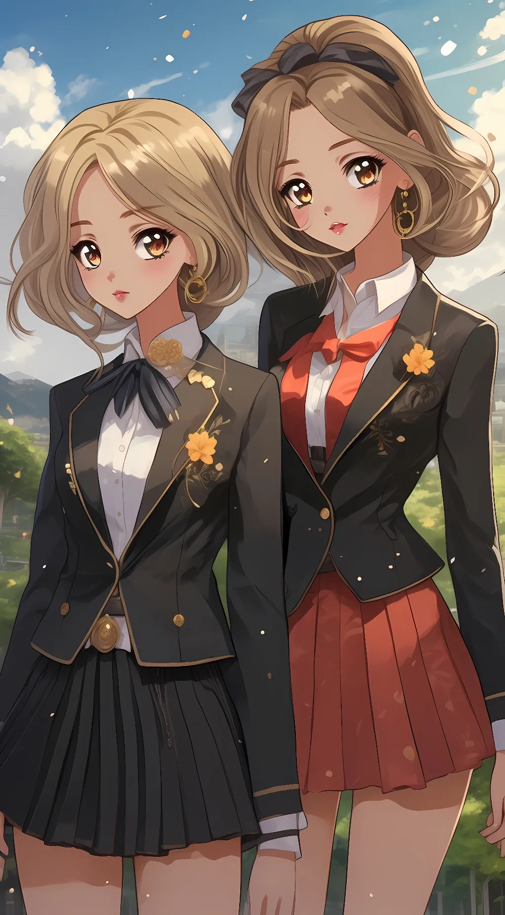 ai character: Yandere Sisters background