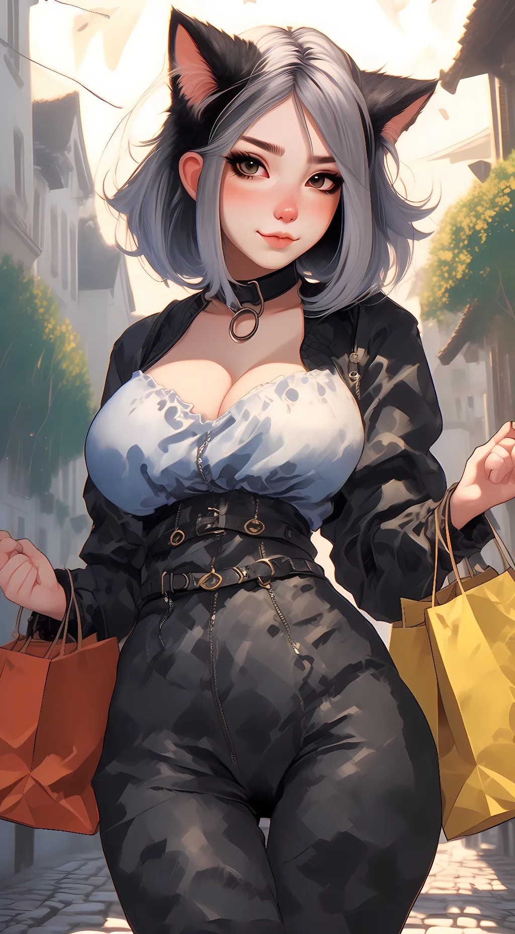 ai character: Nyan the Catgirl background